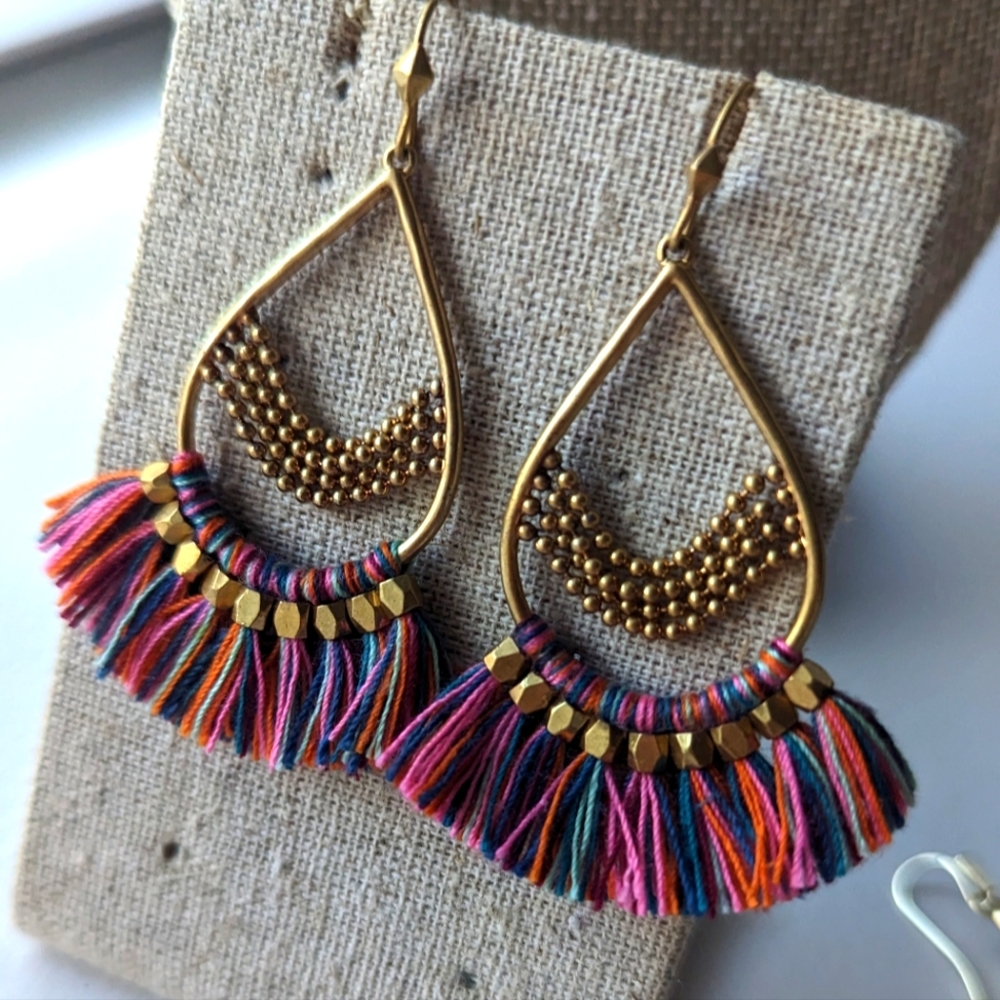 Stella & Dot fringe earrings
